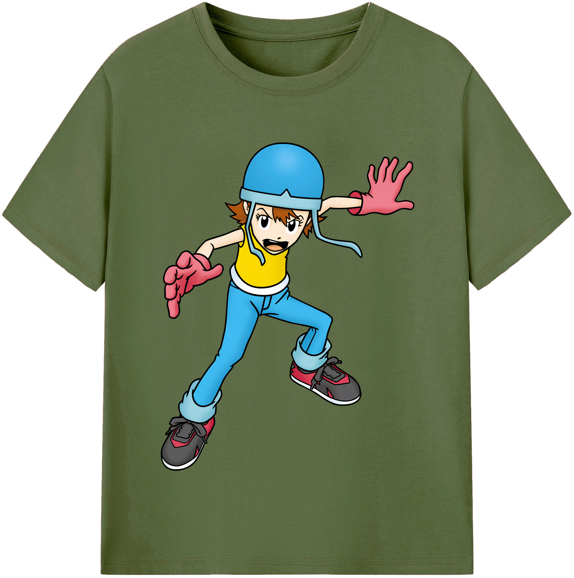 （画像用） Digimon デジタルモンスター/デジモン 綿100％半袖Tシャツ（フロントプリント）
